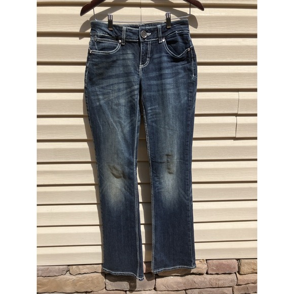 Vintage Wrangler Western Bootcut Blue Denim Jeans Women Size 3X34 Rodeo Cowgirl - Picture 3 of 9
